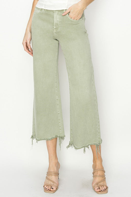 HR WIDE CROP DENIM PANT