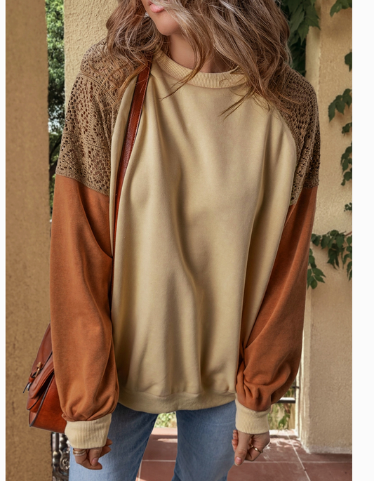 LACE PATCHWORK TOP