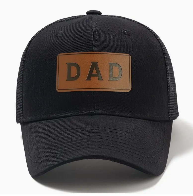 DAD LEATHER PATCH CAP