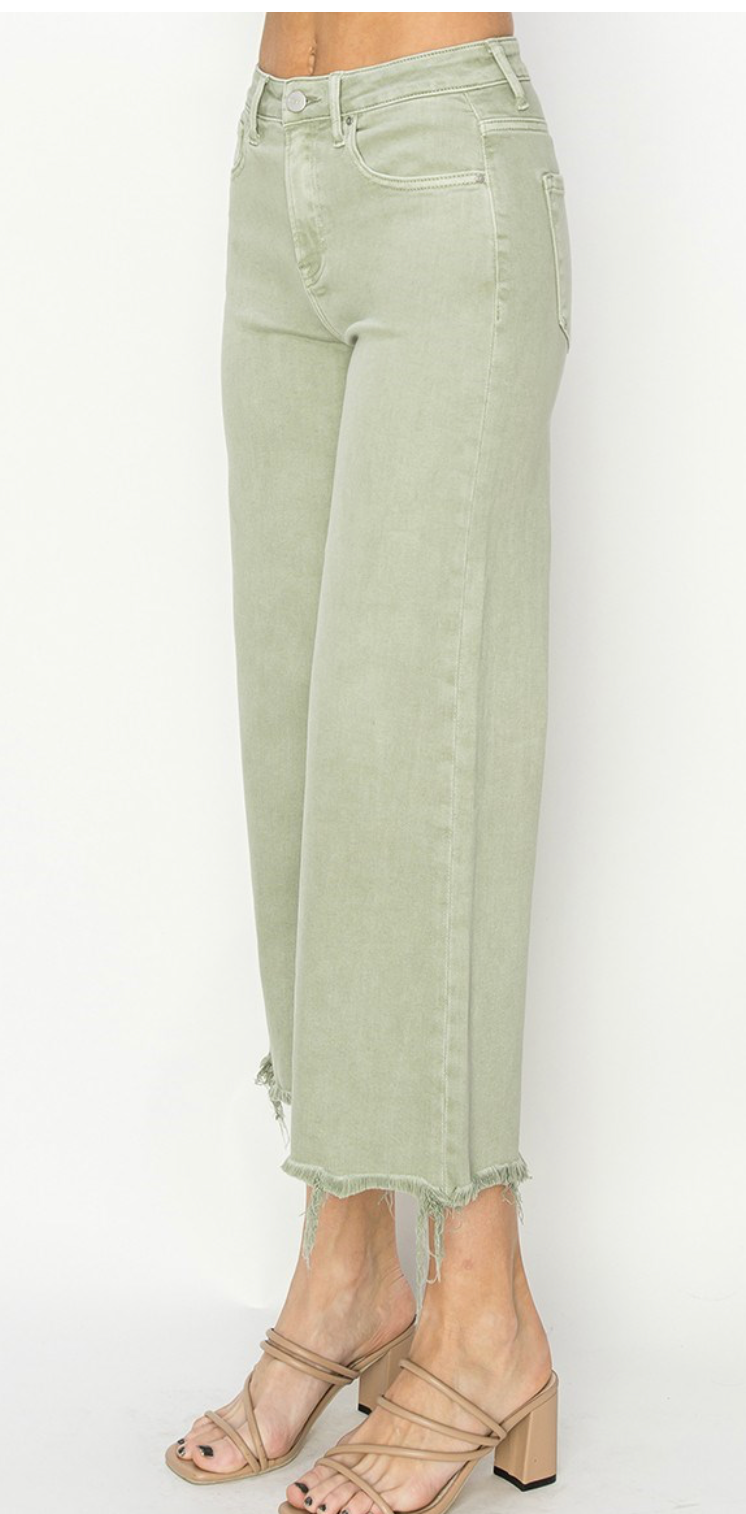 HR WIDE CROP DENIM PANT