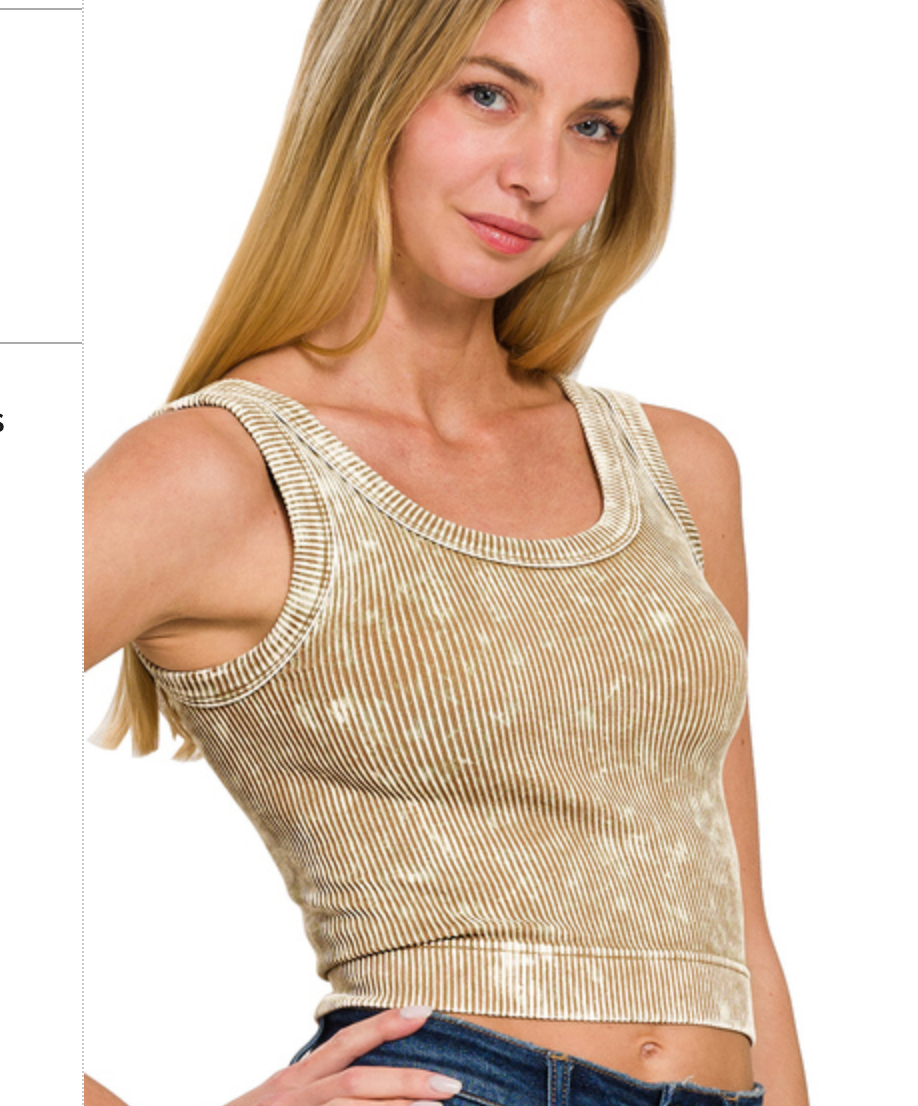 STONE WASH RIBBED SEAMLESS