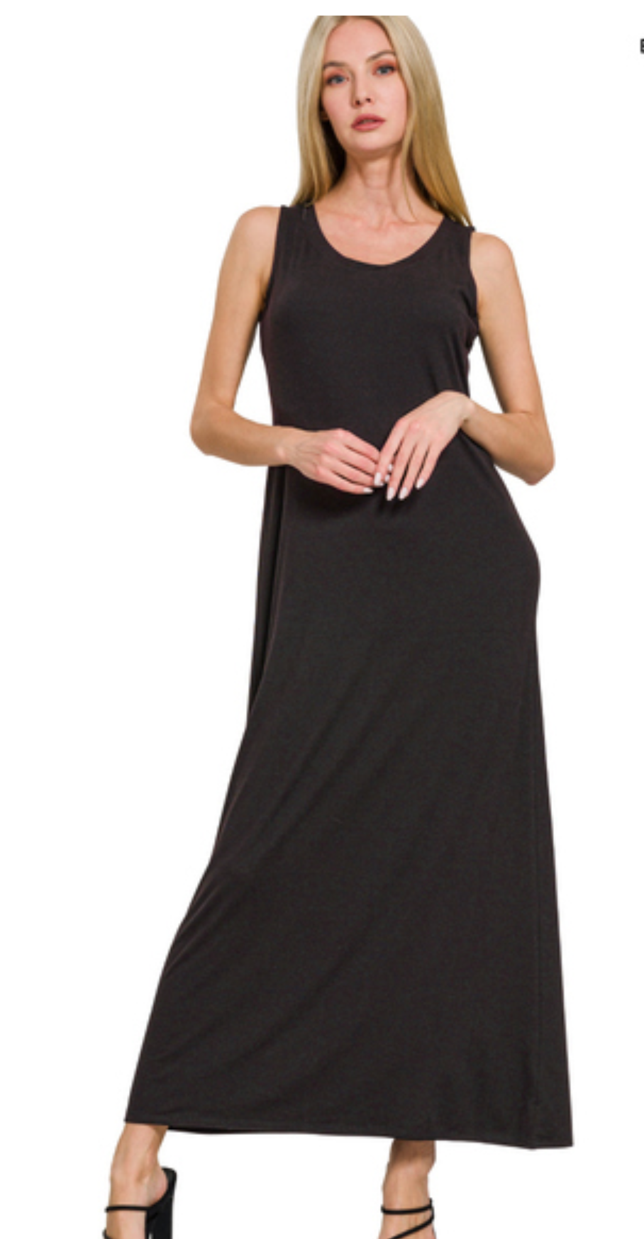 SLVLSS FLARE SCOOP MAXIDRESS