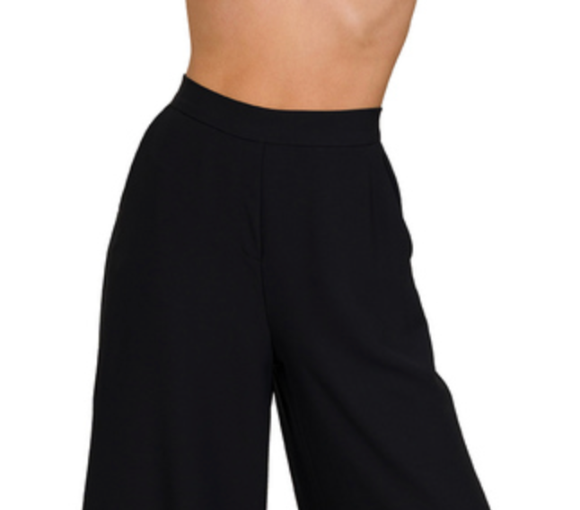 ELASTIC WAIST WIDE LEG