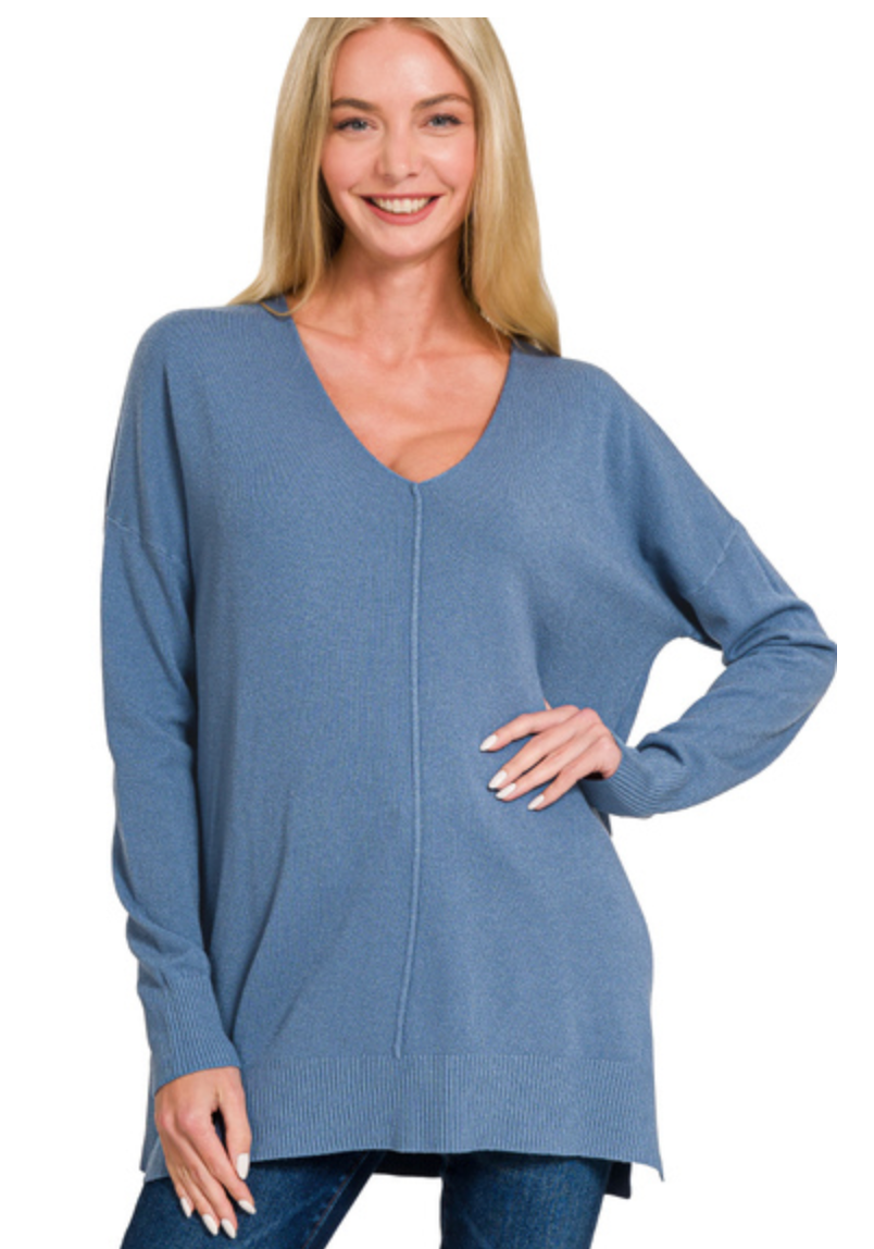 FRONT SEAM SWEATER