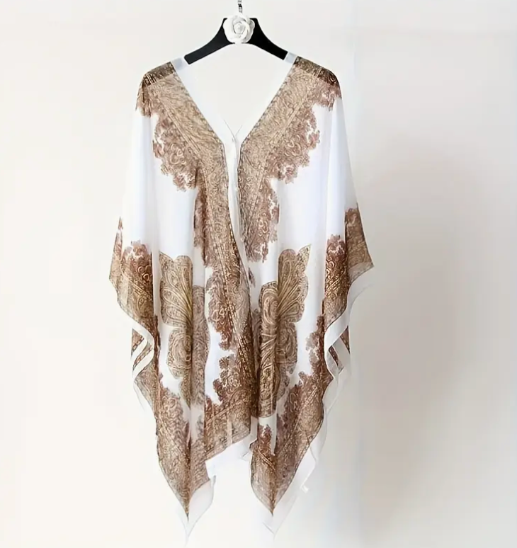 CHIFFON SHAWL PEARLS