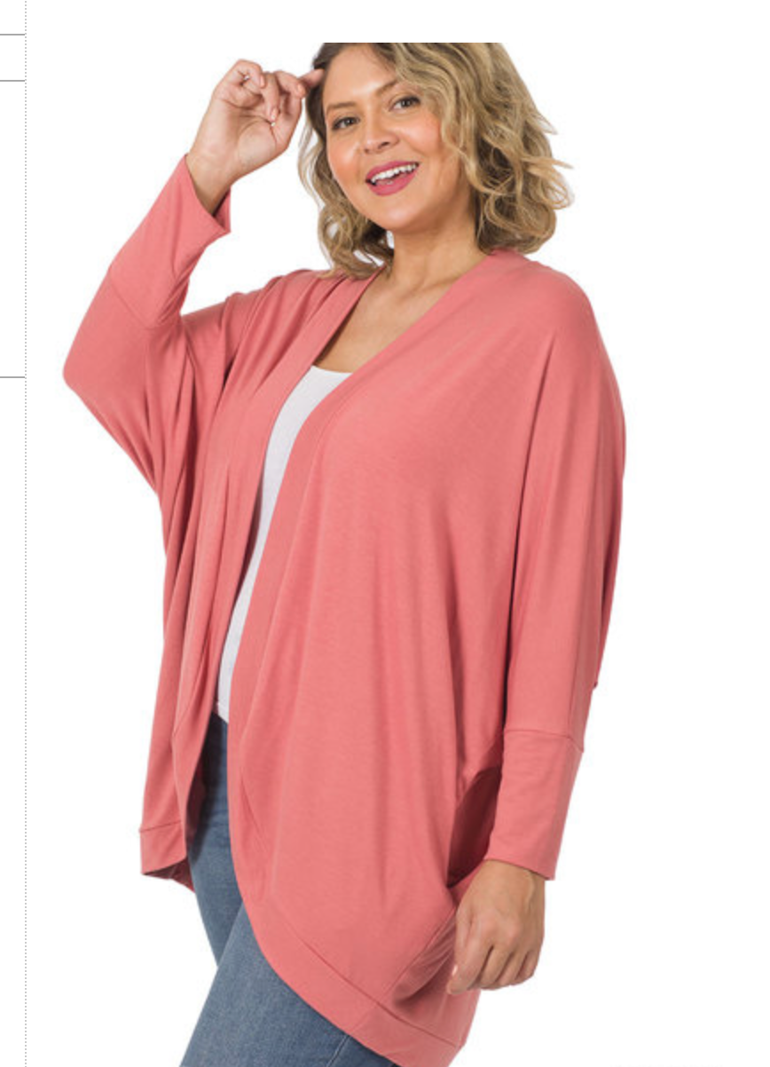 3/4SLV COCOONWRAP CARDI