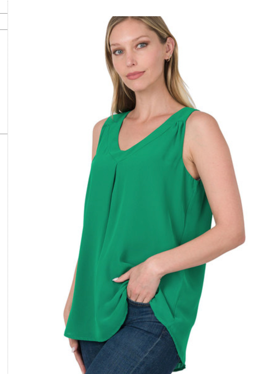 CHIFFON SLVLSS TOP