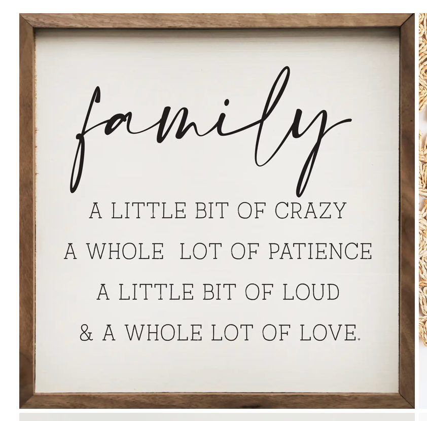 FAMILY SIGN -CRAZY