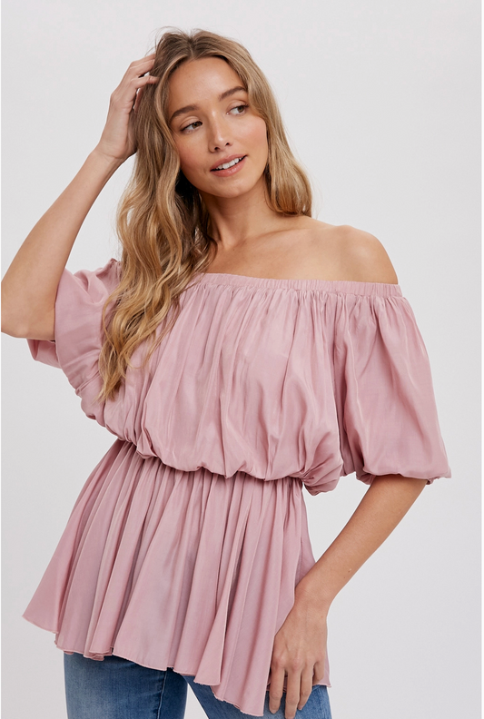 PEPLUM OFF THE SHOULDER