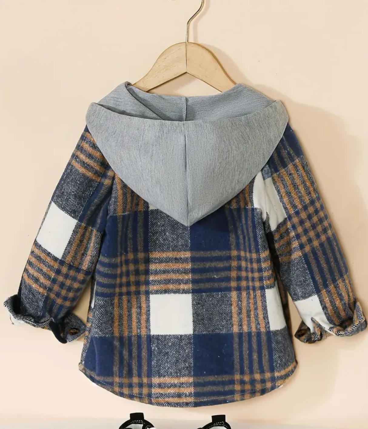 KIDS PLAID HOODIE