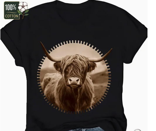 HIGHLAND COW TEE