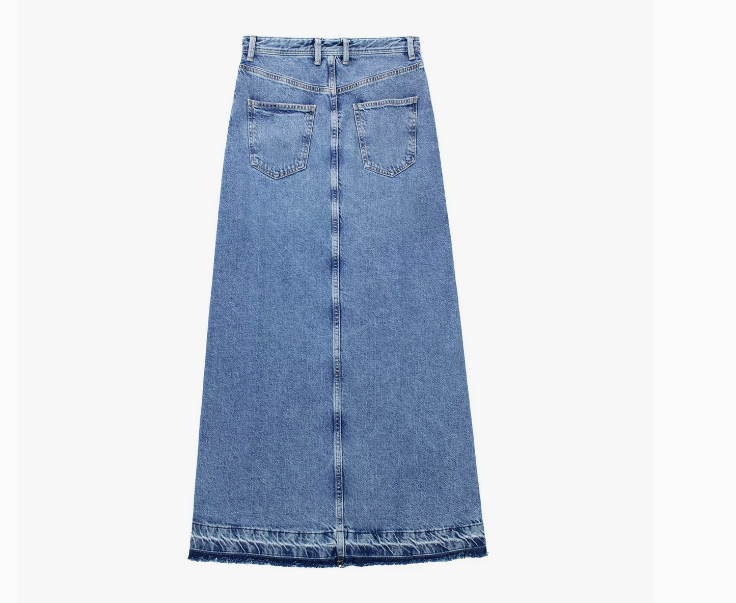 HIGHRISE SLIT DENIM SKIRT