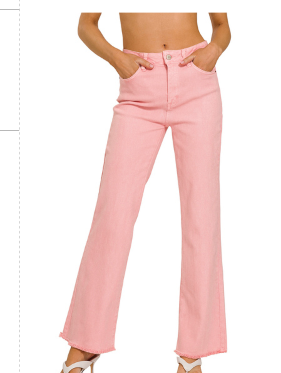 FRAYED CUTOFF DENIM PANT