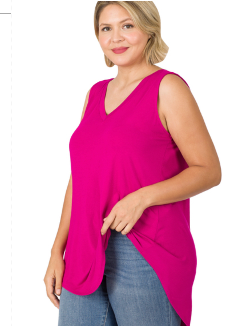 SLVLSS VNK HI-LOHEM TOP