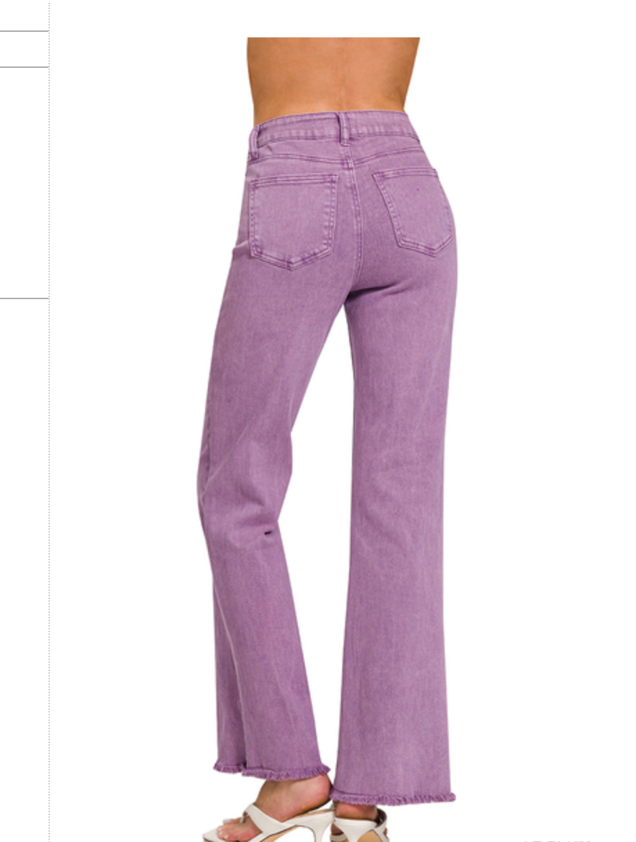 FRAYED CUTOFF DENIM PANT