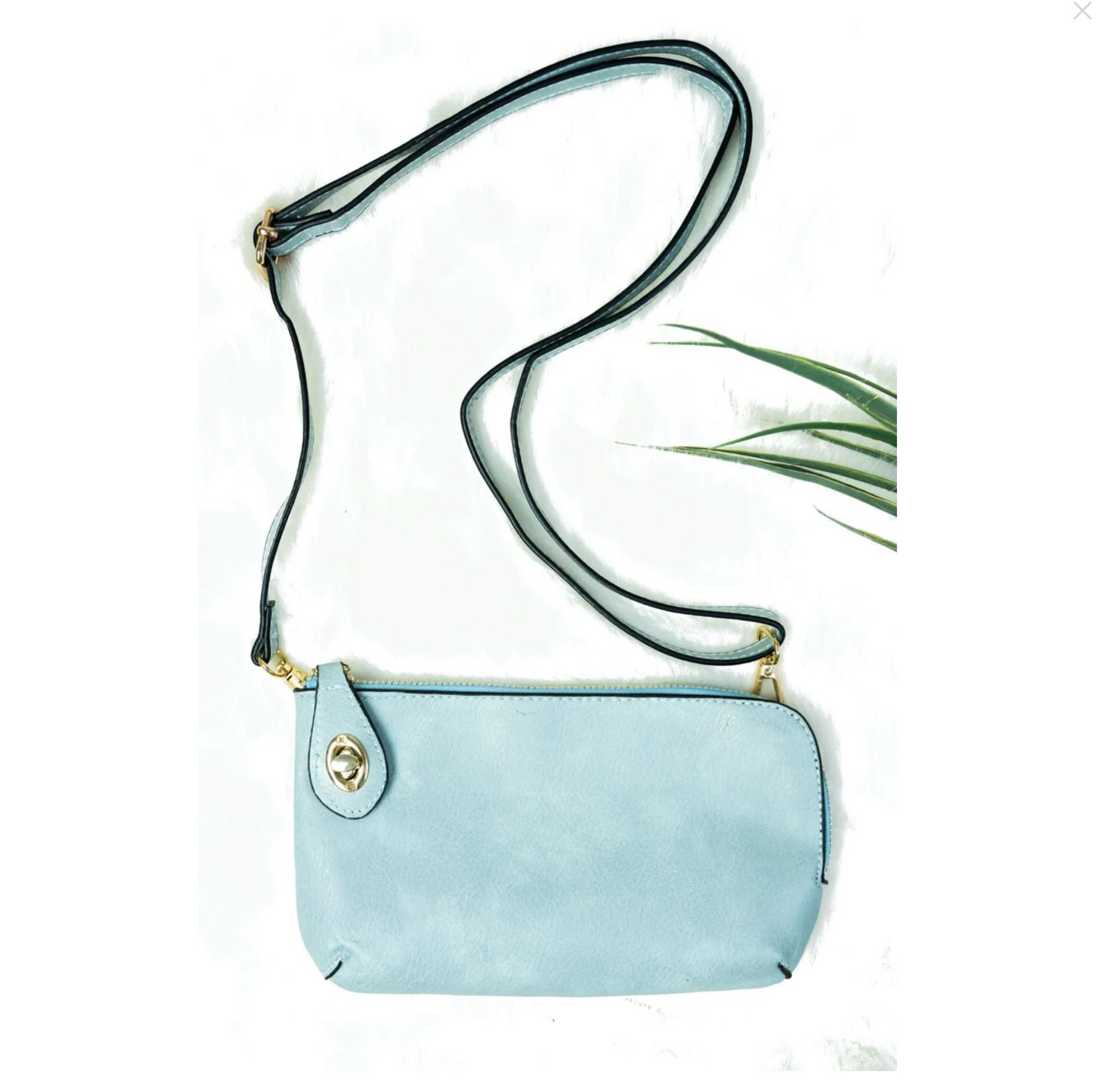 TWIST LOCK CROSSBODY CLUTCH WALLET
