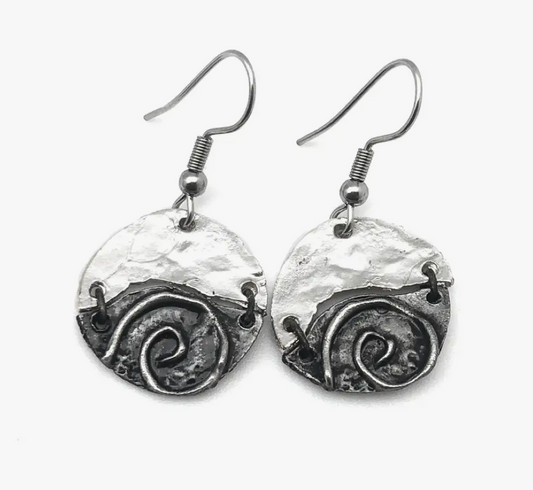 CIRCLE SPIRAL PEWTER