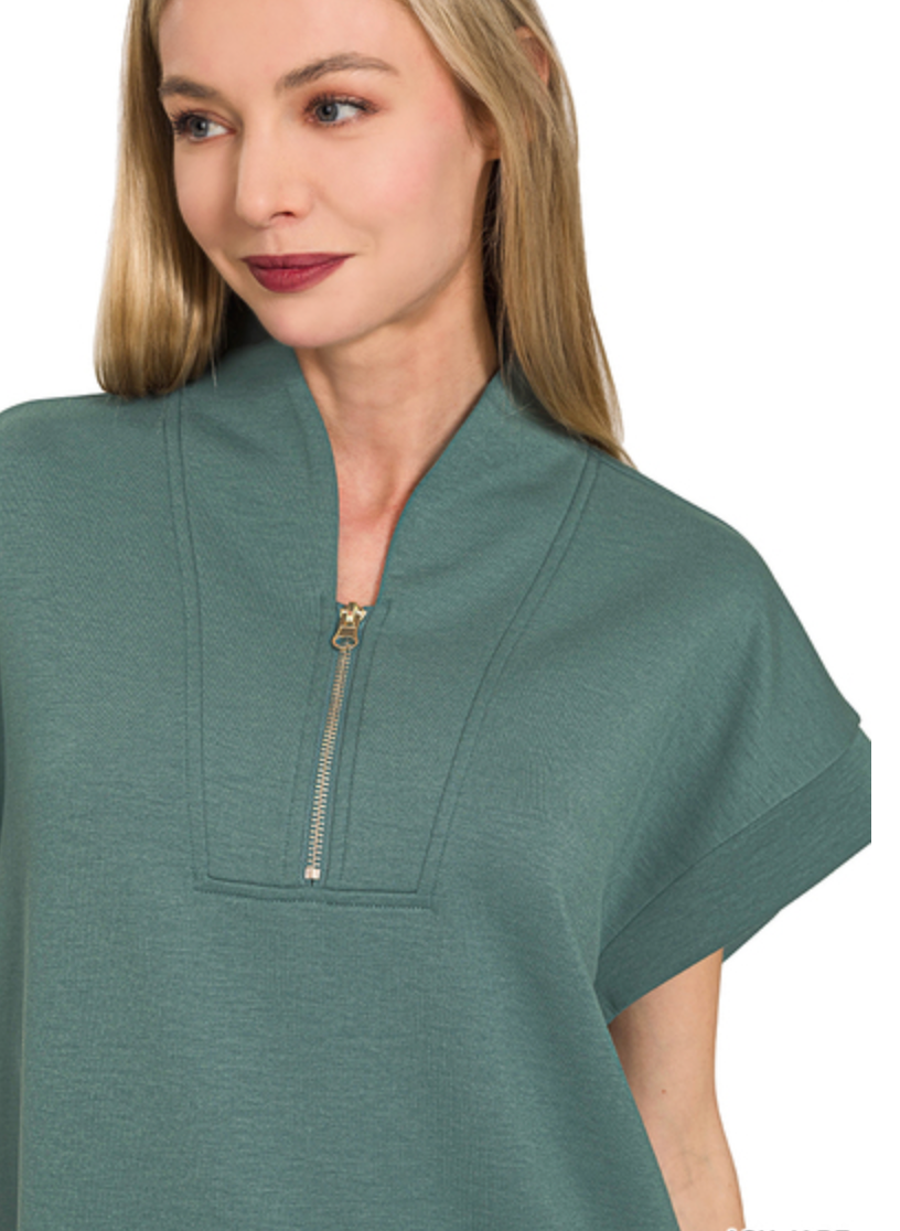 SCUBA HIGH NECK HALF-ZIP VEST