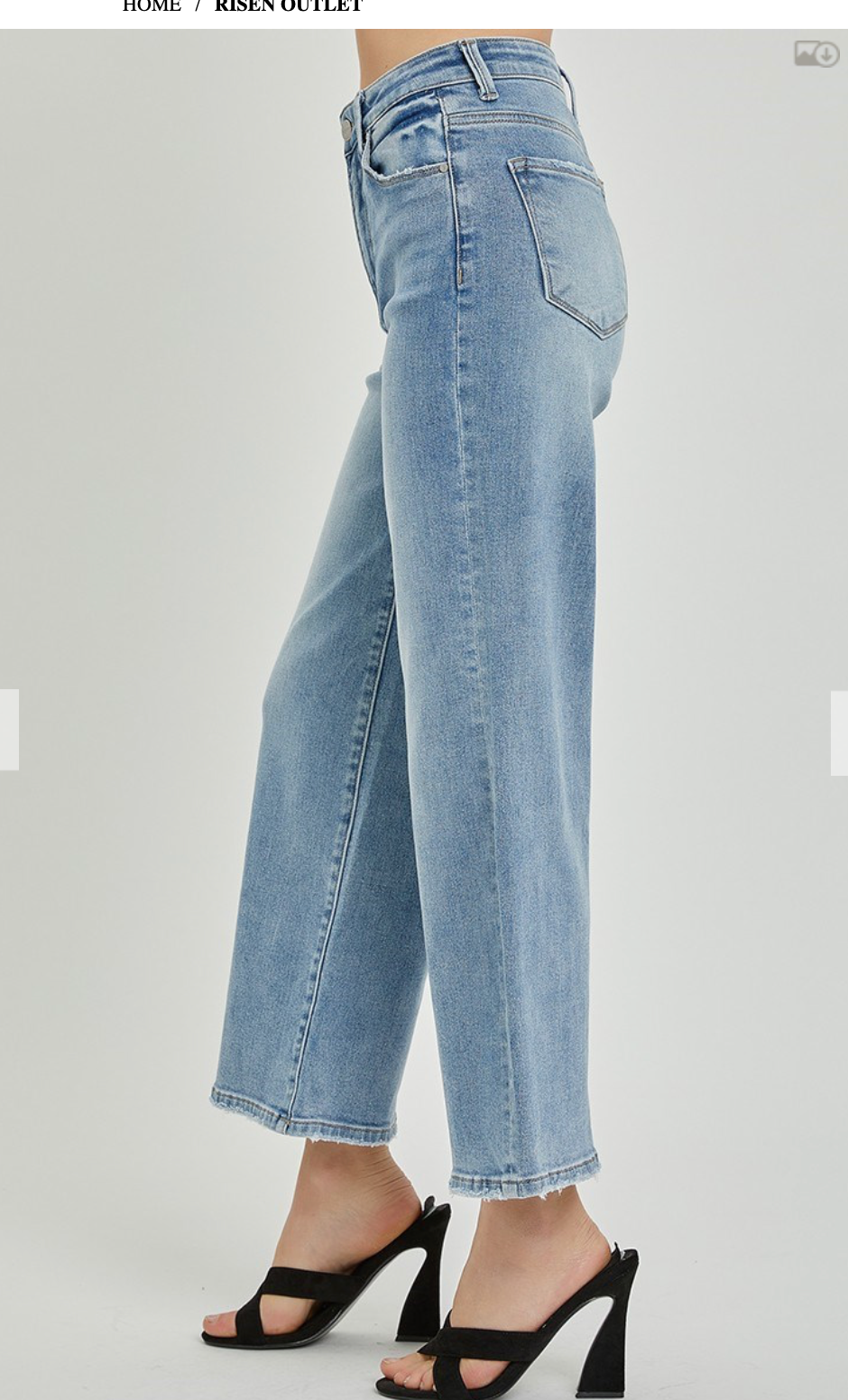 HR WIDE CROP JEAN