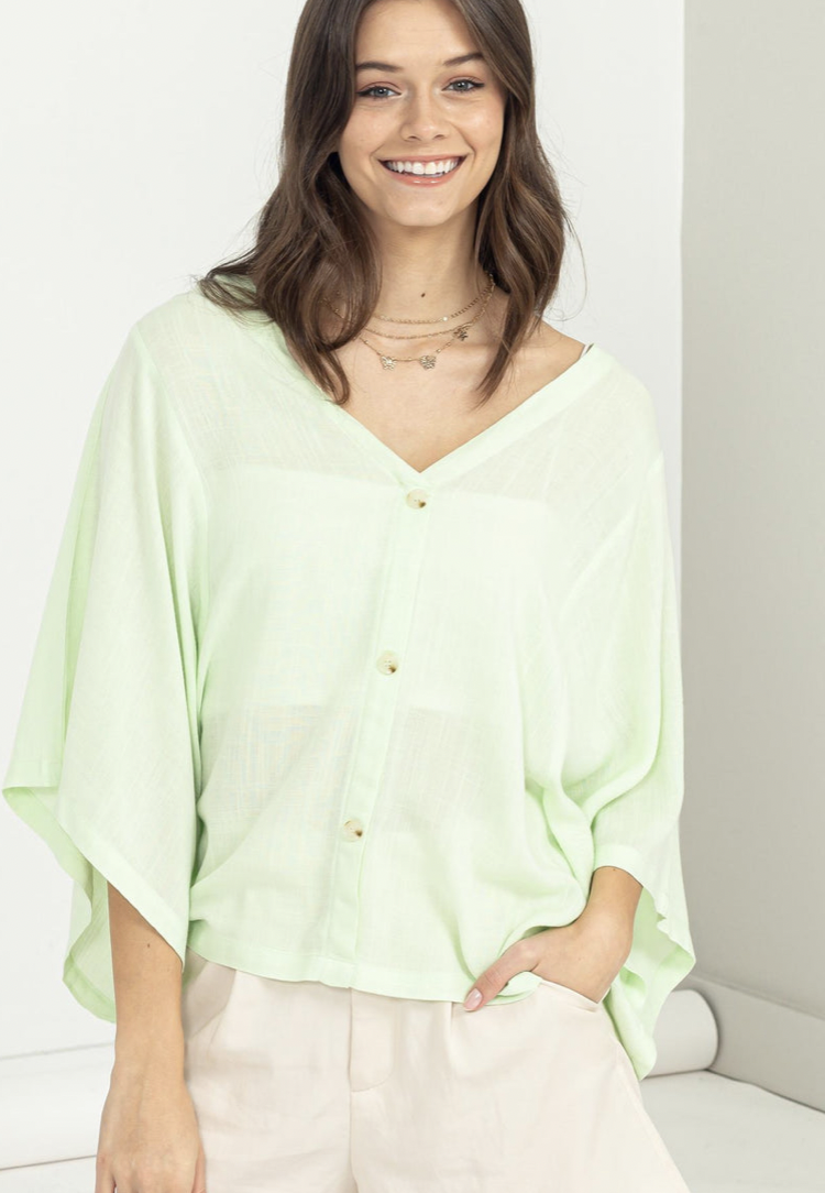 KIMONO SLEEVE SHIRT