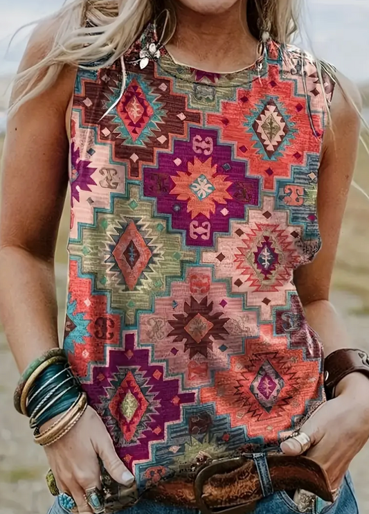 VINT AZTEC CREW TANK