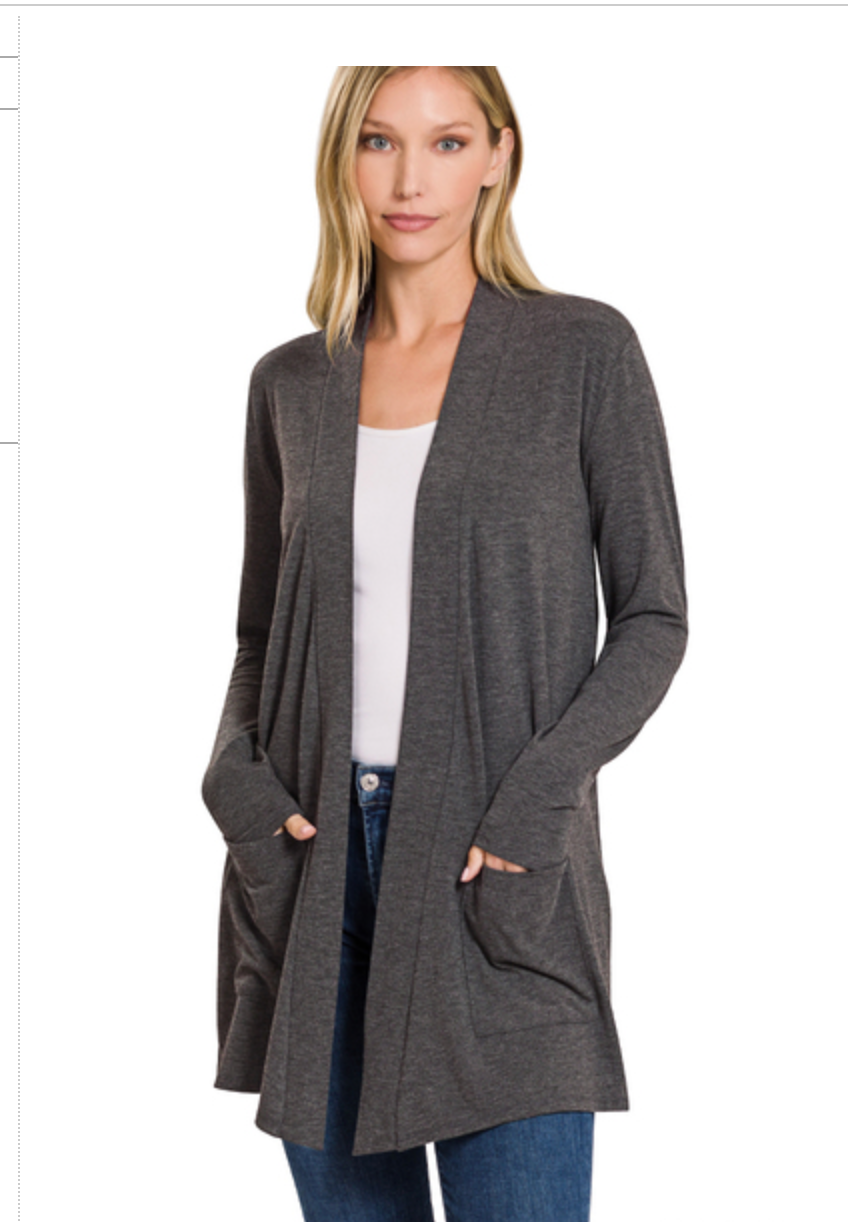 SLOUCHY POCKET CARDIGAN