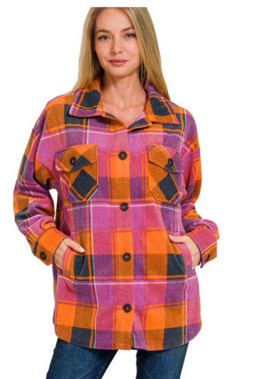 POLAR FLEECE PLD SHACKET