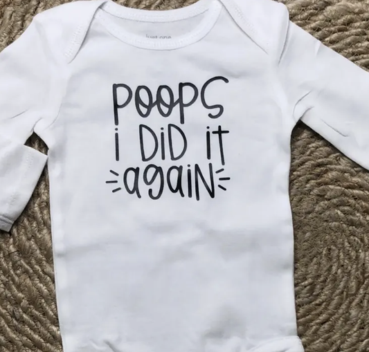 POOPS AGAIN BODYSUIT