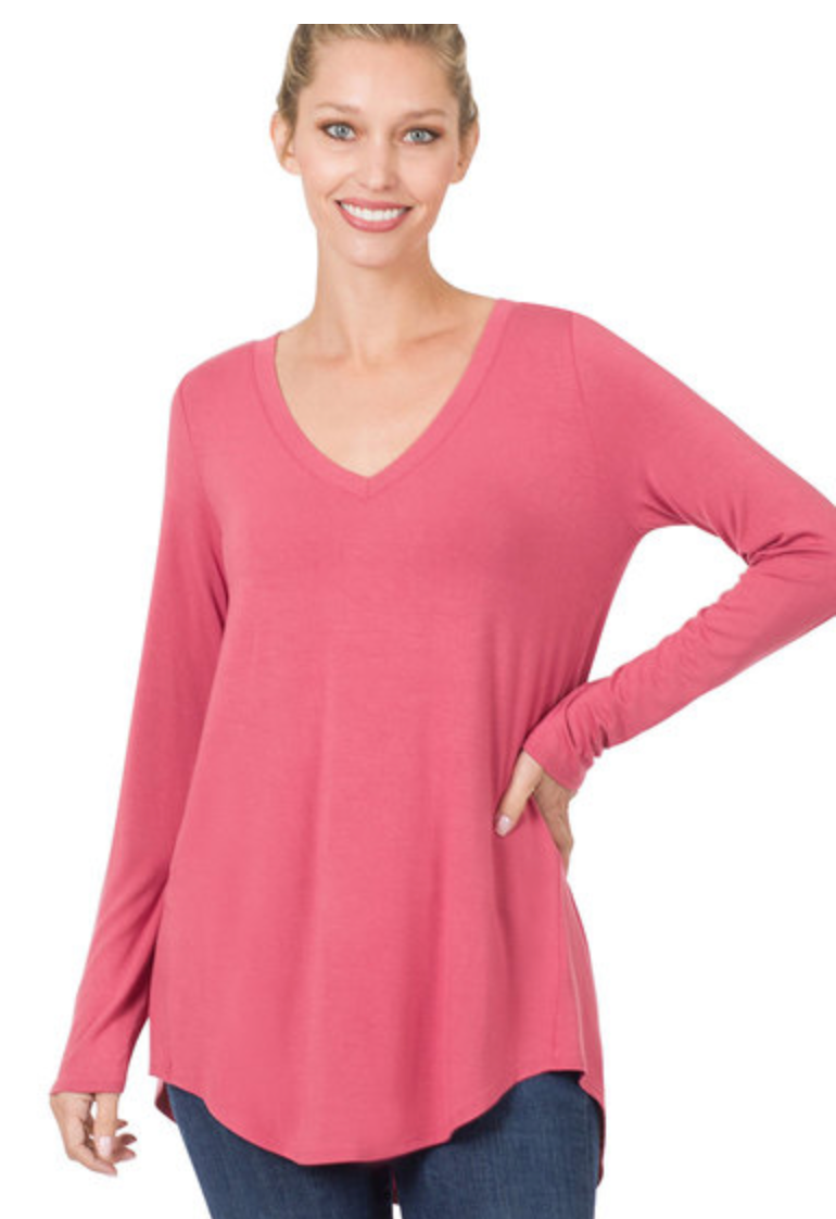 V-NK DOLPHIN HEM TOP