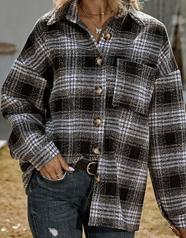 LG PLAID VINT 059SHACKET