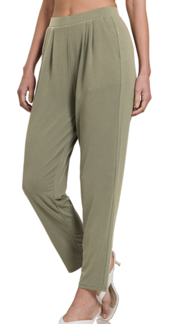 PLEATED  WAIST PANTS