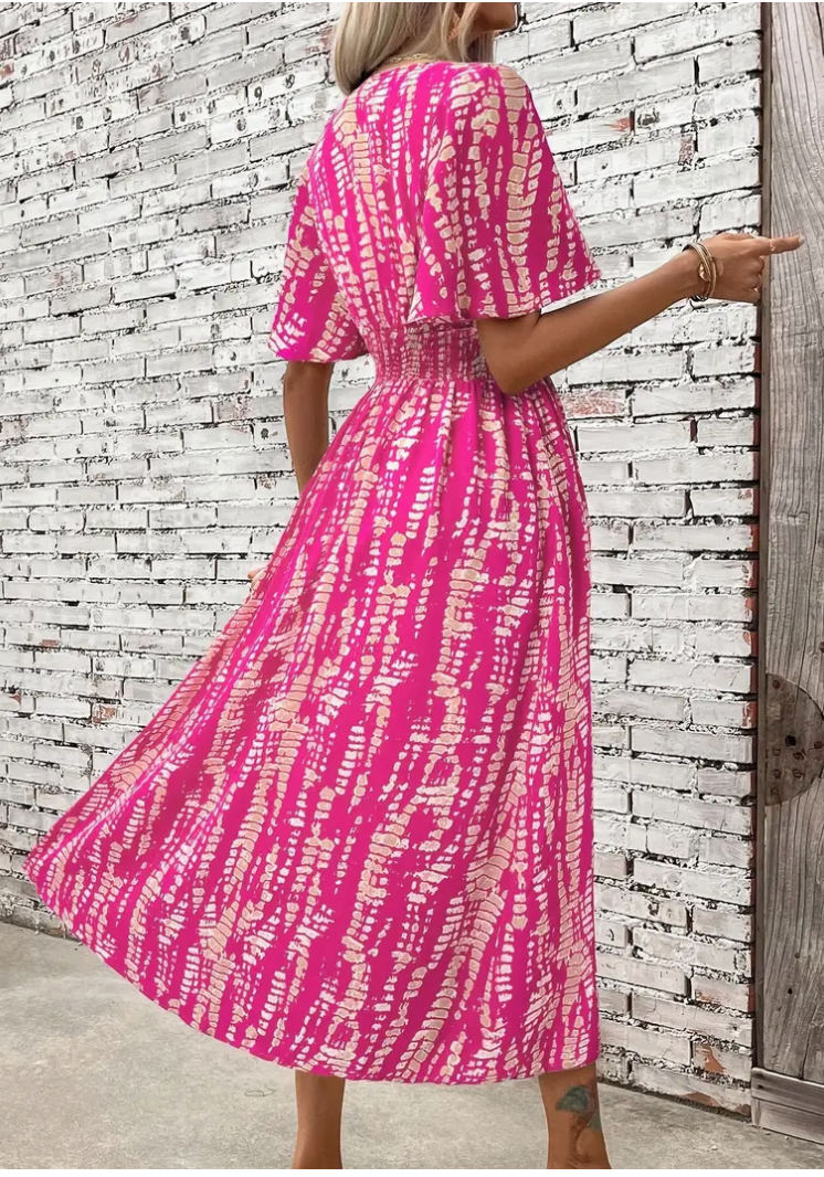 VNK S/SLV A-LINE DRESS
