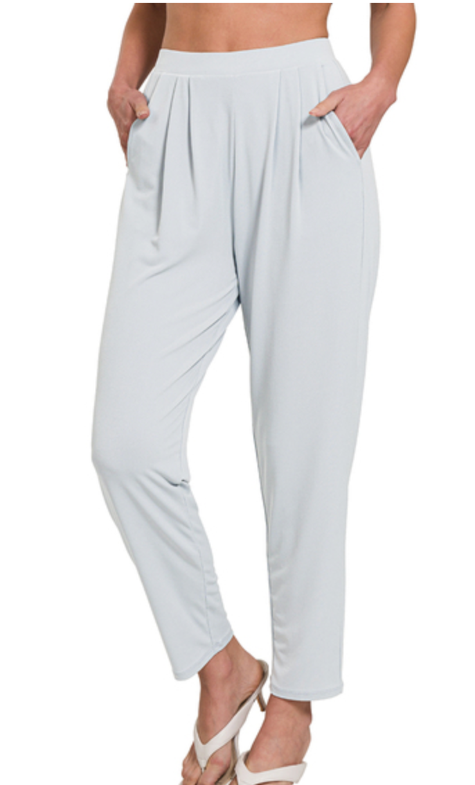 PLEATED  WAIST PANTS