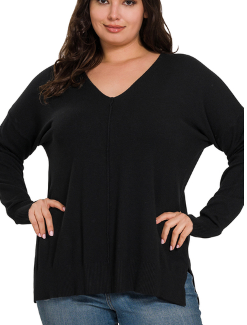 FRONT SEAM SWEATER
