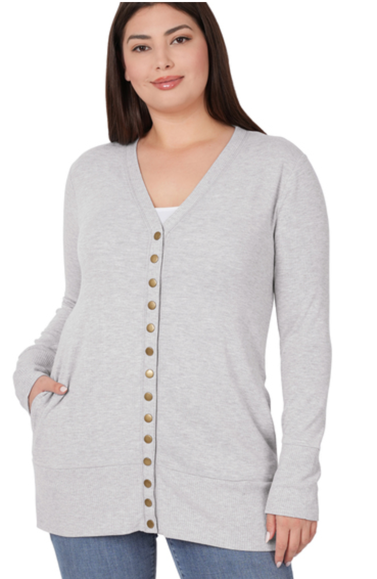 SNAP BUTTON 2069CARDIGAN