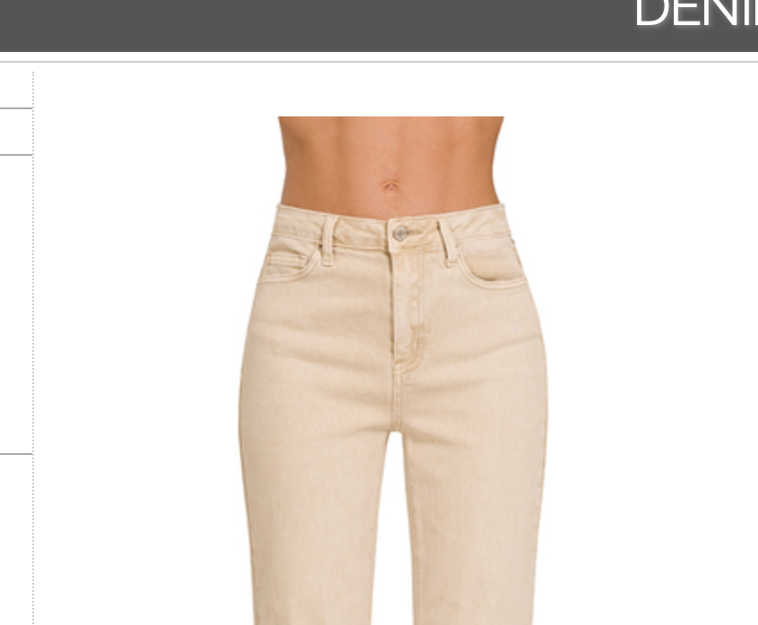 FRAYED CUTOFF DENIM PANT