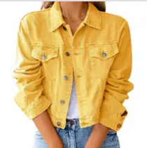 DENIM BUTTON JACKET