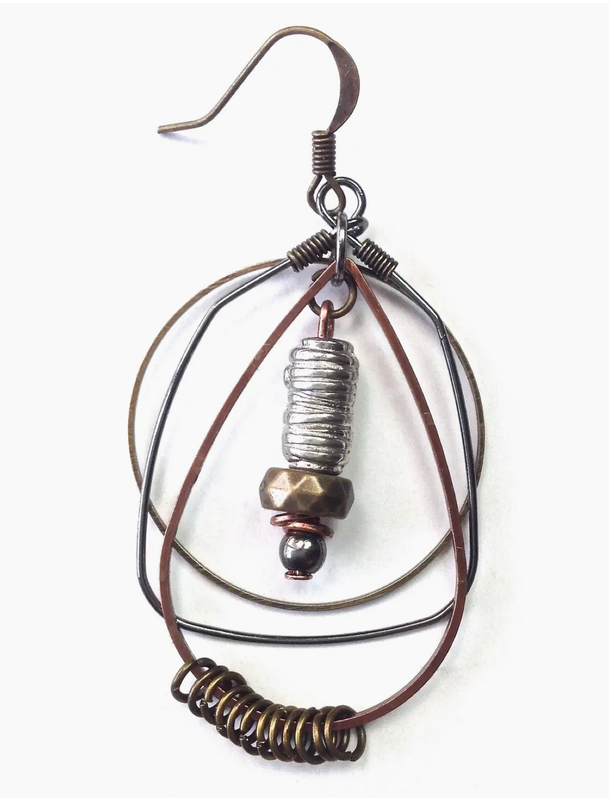 IRIDESCENT RINGS EARRINGS