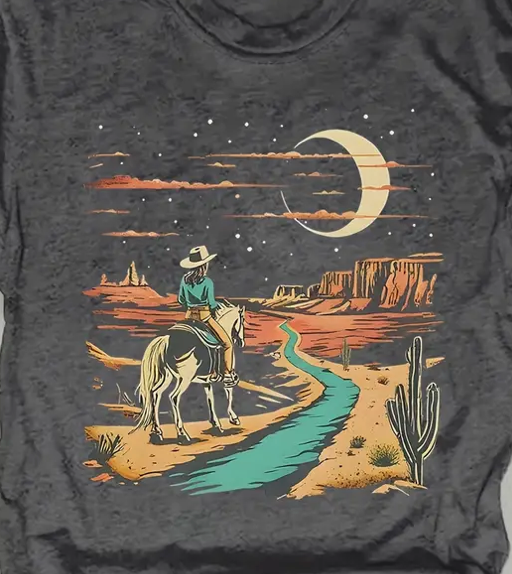 VINTAGE COWGIRL DESERT TEE