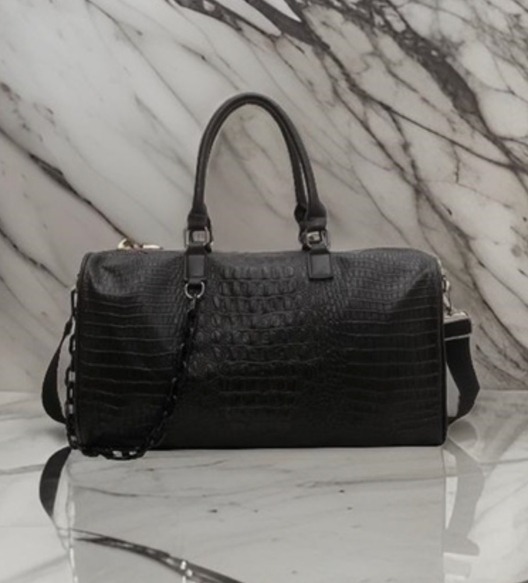 VEGAN LTHR WEEKENDER BAG