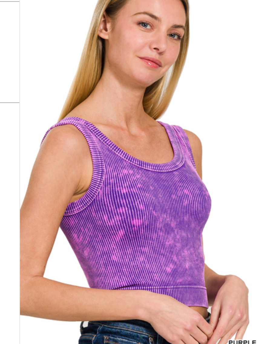 STONE WASH RIBBED SEAMLESS