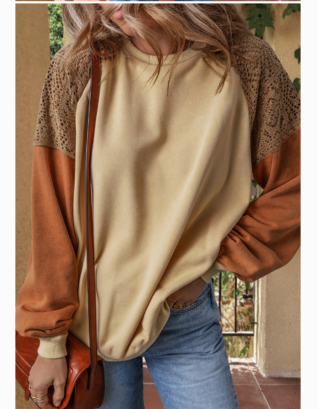 LACE PATCHWORK TOP