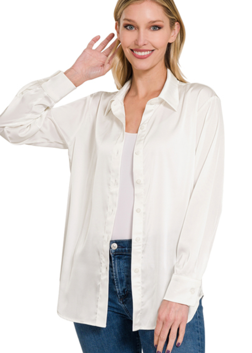 SATIN CHARMUESE SHIRT