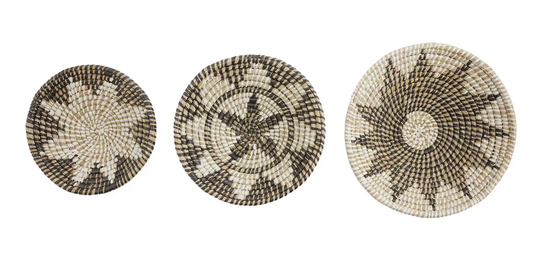 BLK WOVEN BASKET SET