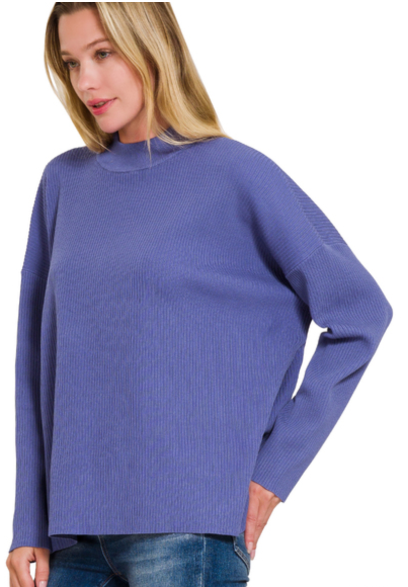 MOCK NECK SWEATER