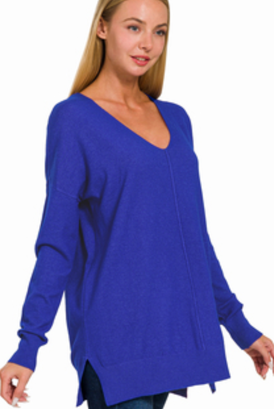 FRONT SEAM SWEATER