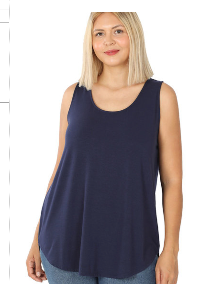 SLEEVELESS RD NECK/HEM