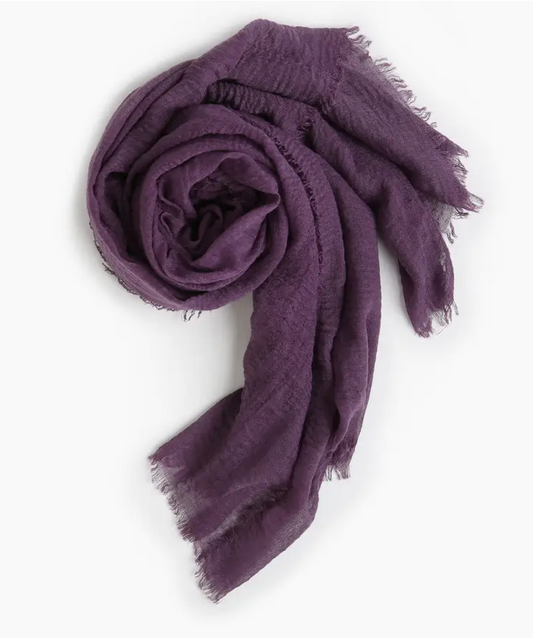 COTTON BLENDED SCARF