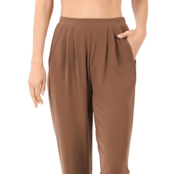 PLEATED  WAIST PANTS
