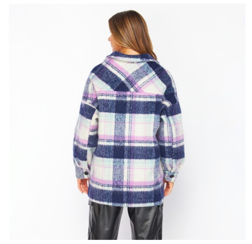 HEAVY FAUX WOOL SHACKET